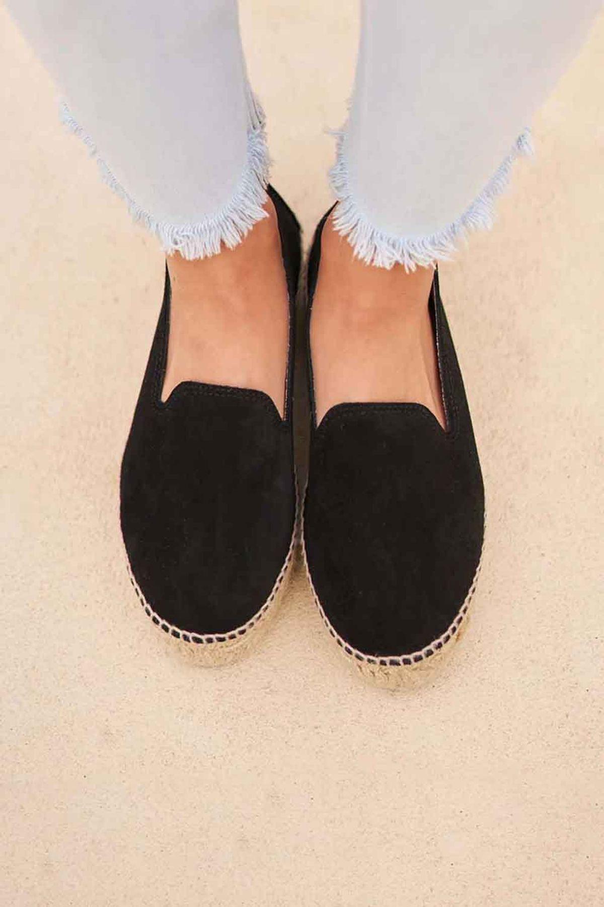 Manebi-Hamptons Double Espadrilles Black-Espadril-4-Milagron.com