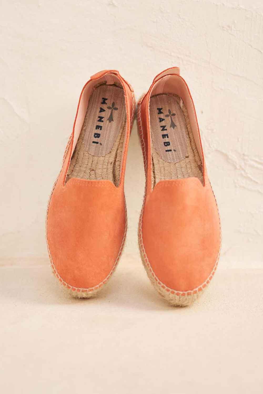 Manebi-Hamptons Double Sole Espadrilles Apricot-Espadril-4-Milagron.com