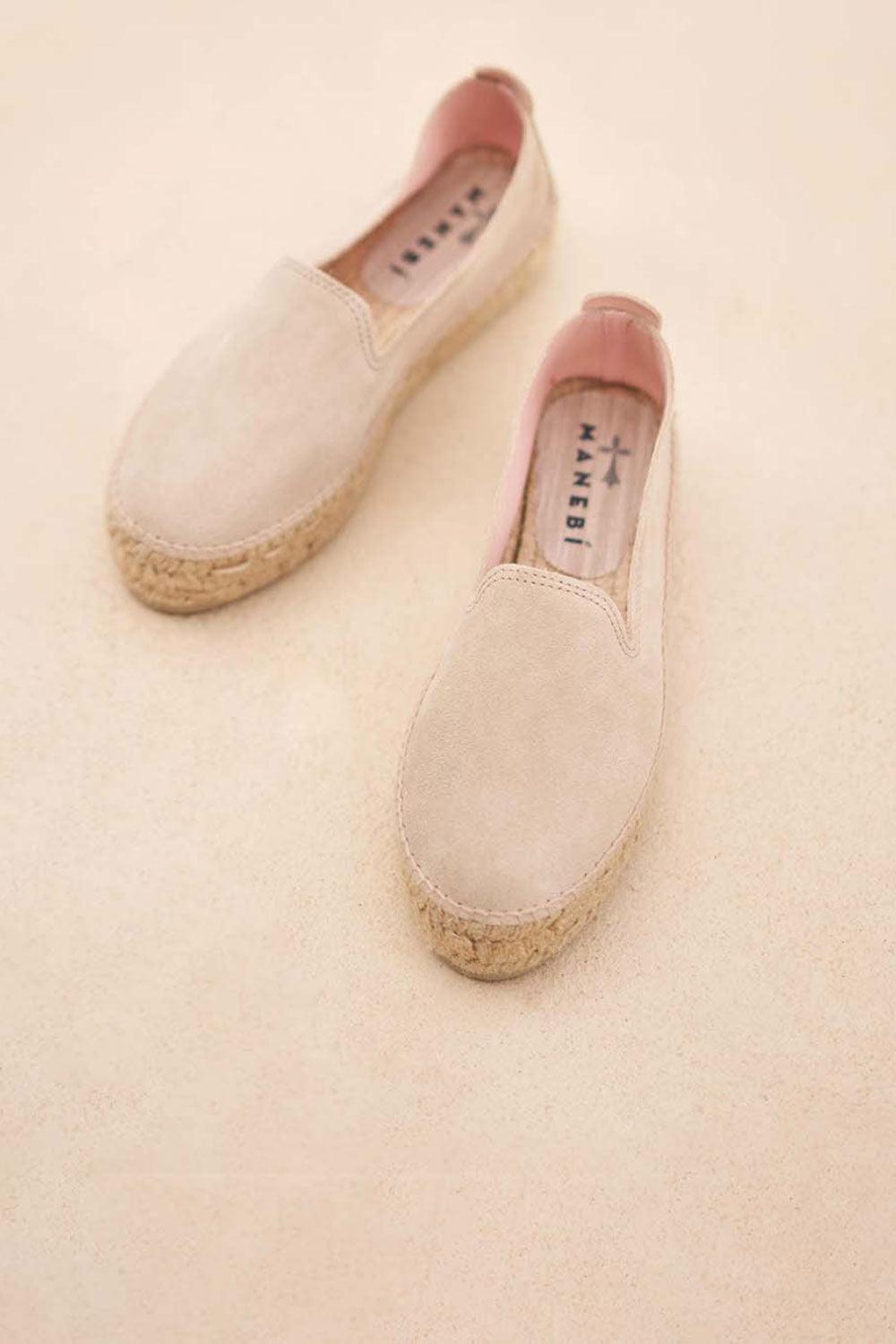 Manebi-Hamptons Double Sole Espadrilles Champagne Beige-Espadril-4-Milagron.com