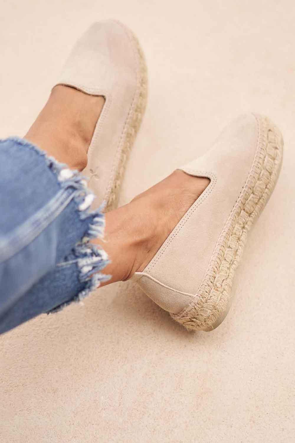 Manebi-Hamptons Double Sole Espadrilles Champagne Beige-Espadril-5-Milagron.com