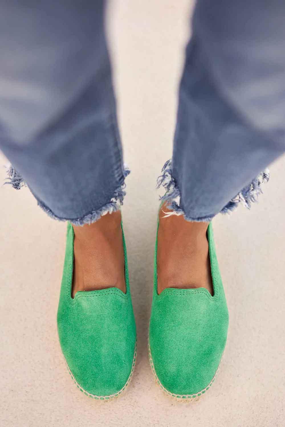 Manebi-Hamptons Double Sole Espadrilles Palm Green-Espadril-4-Milagron.com