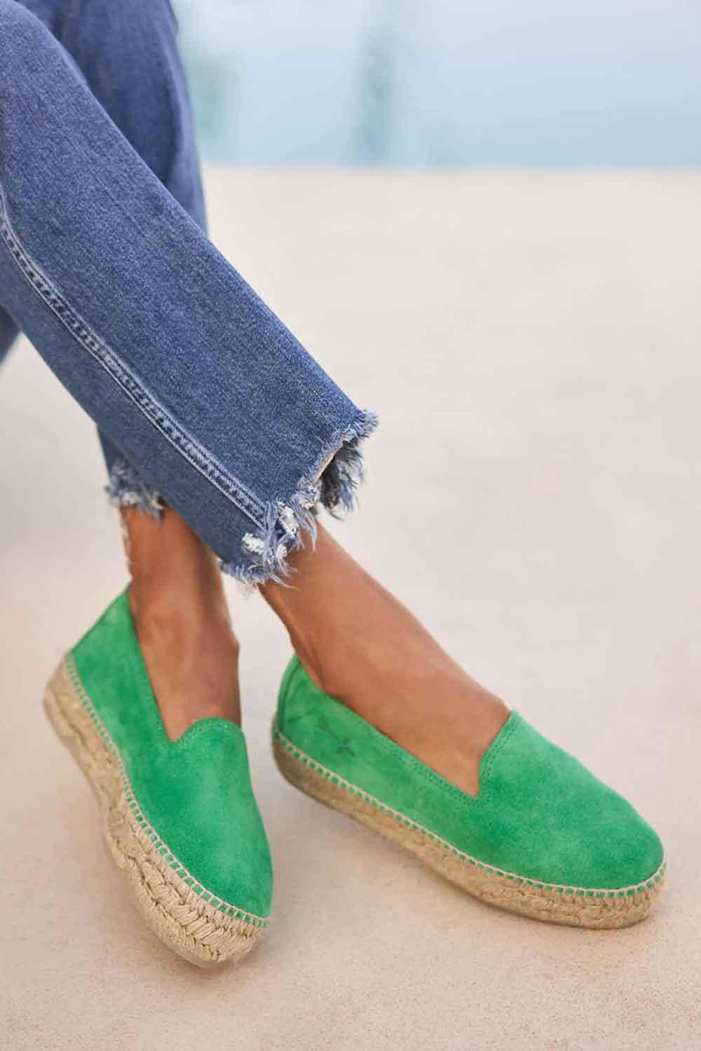Manebi-Hamptons Double Sole Espadrilles Palm Green-Espadril-5-Milagron.com