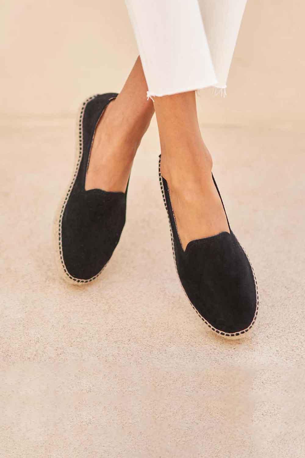 Manebi-Hamptons Espadrilles Black-Espadril-1-Milagron.com