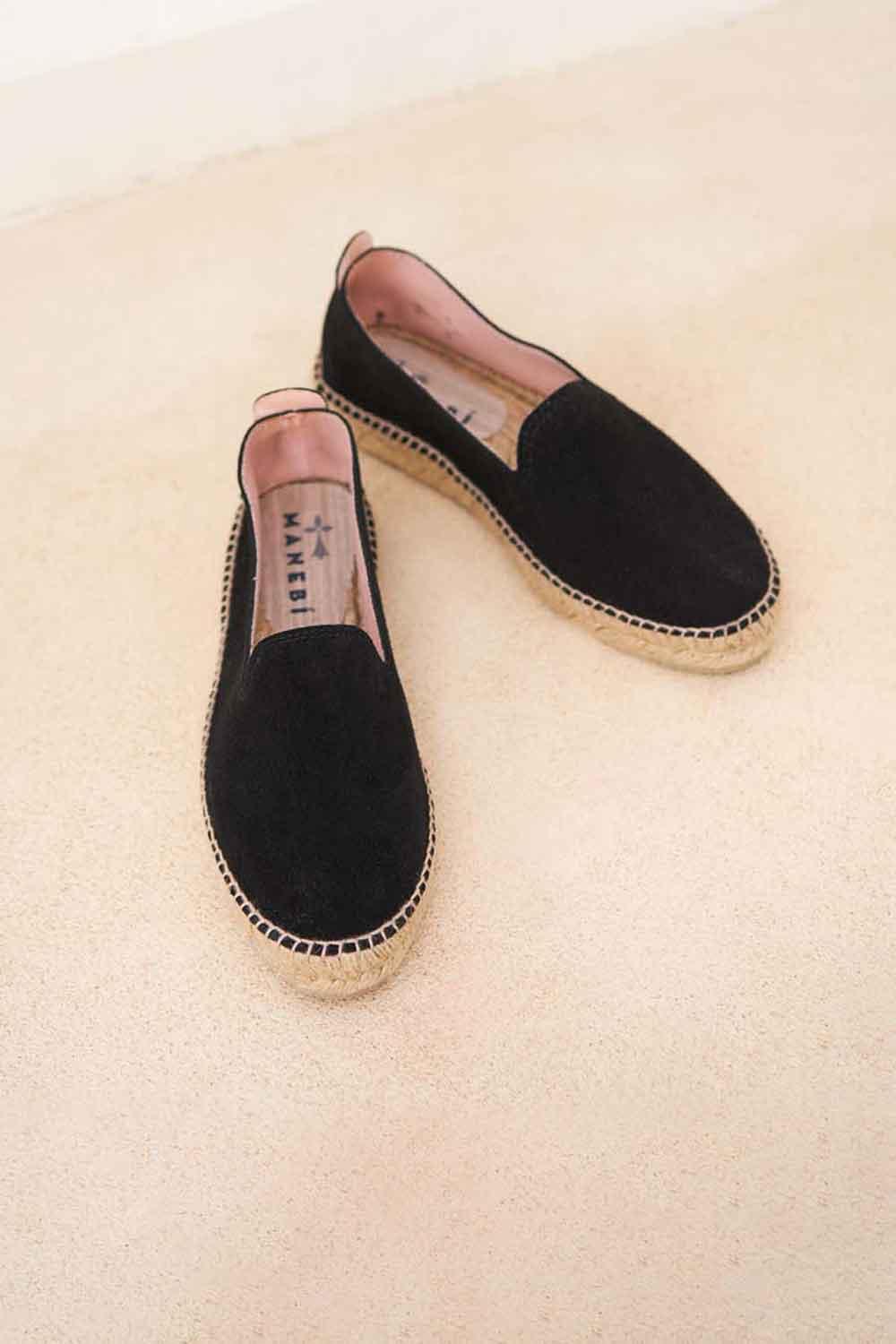 Manebi-Hamptons Espadrilles Black-Espadril-4-Milagron.com