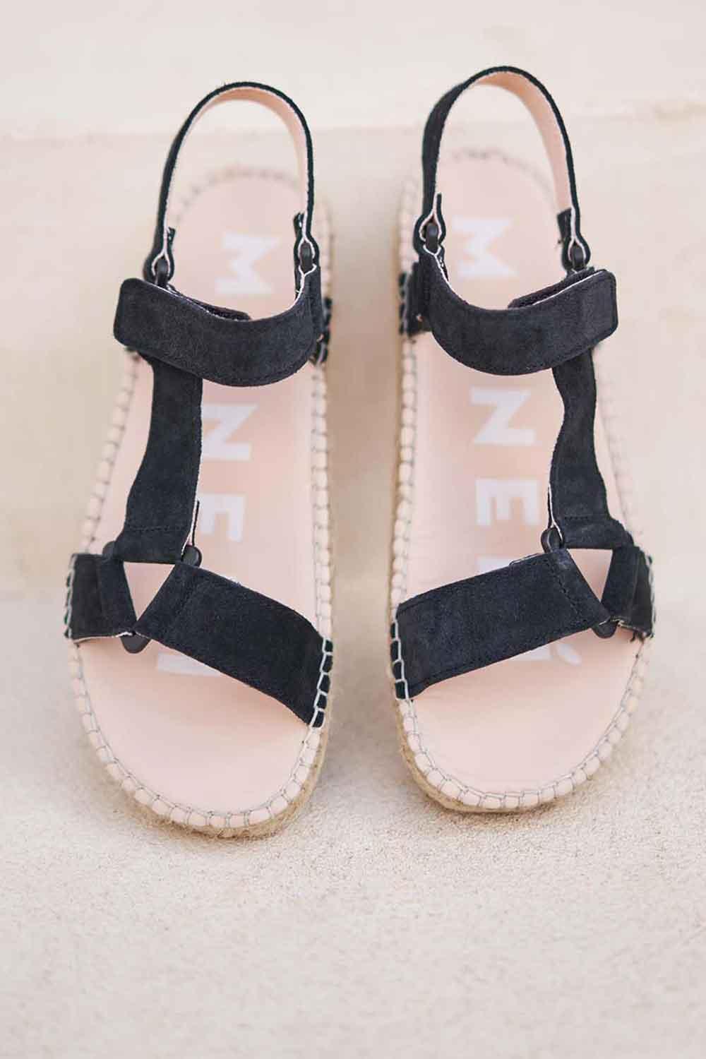 Manebi-Hamptons Hiking Sandals Black-Sandalet & Terlik-4-Milagron.com