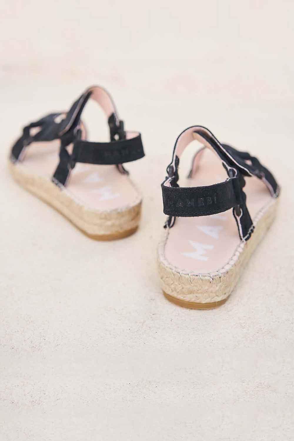 Manebi-Hamptons Hiking Sandals Black-Sandalet & Terlik-5-Milagron.com