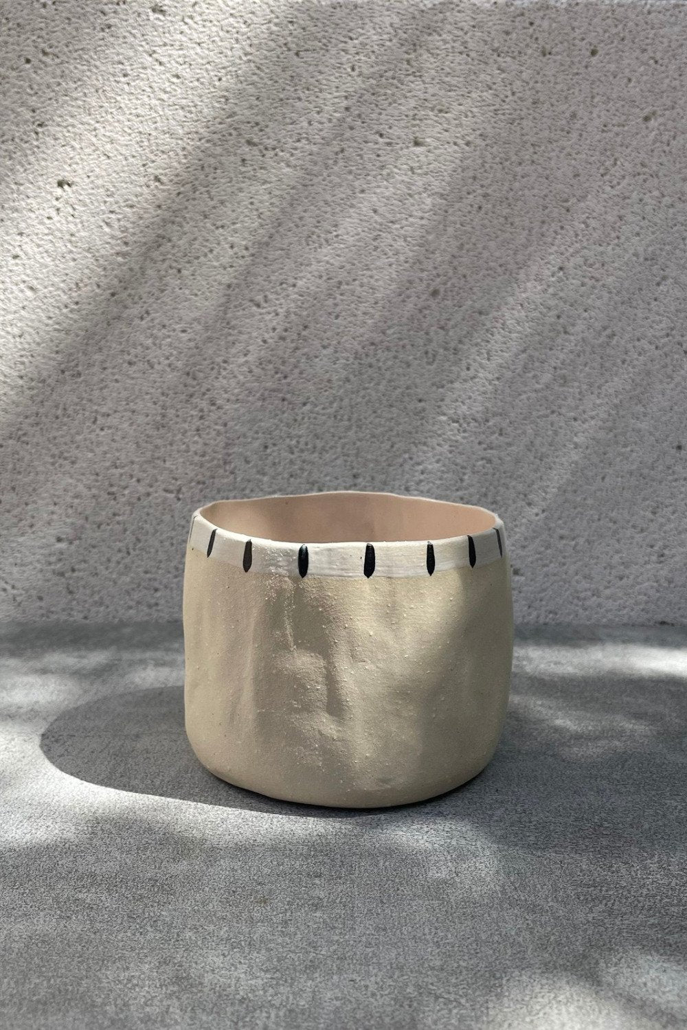 Mangrov-Çizgi Bardak Krem-Bardak-1-Milagron.com