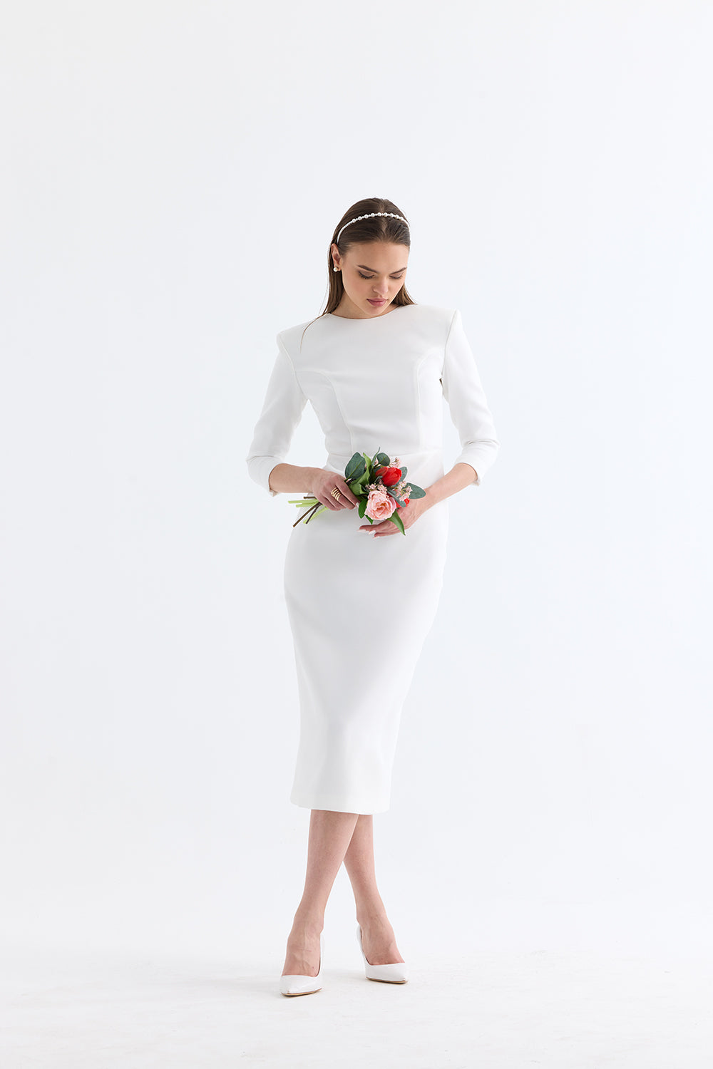 Manshet-İris / Sırt Dekolteli Abiye Elbise-Elbise-2-Milagron.com