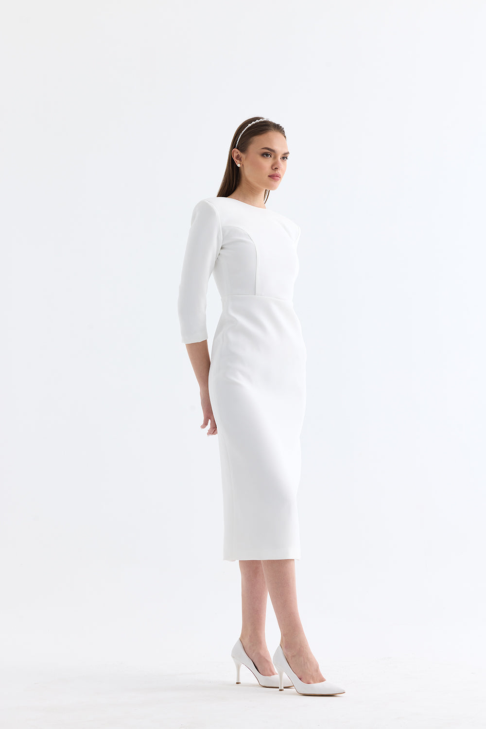 Manshet-İris / Sırt Dekolteli Abiye Elbise-Elbise-4-Milagron.com