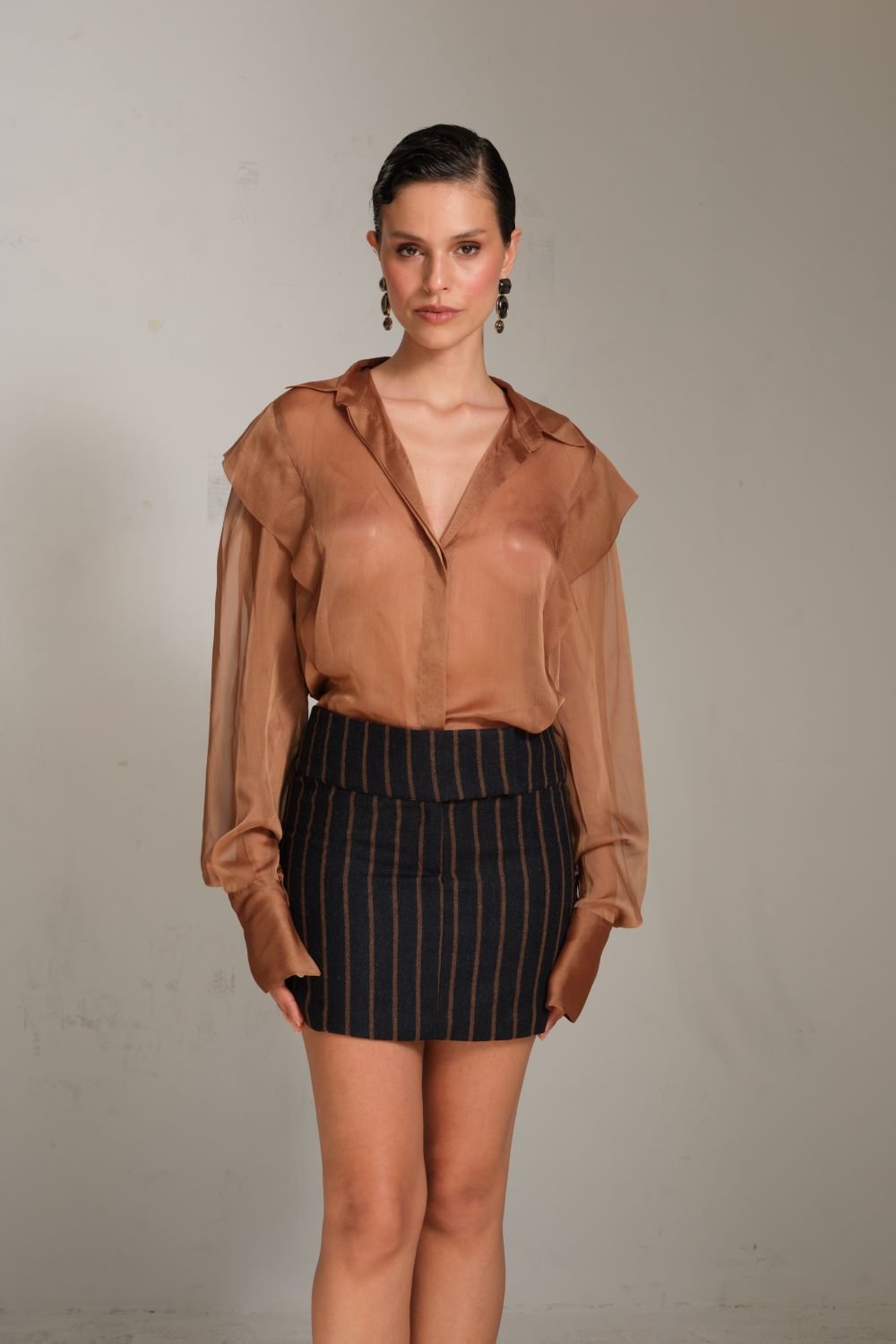 Manshet-Monique Yün Mini Etek-Etek-1-Milagron.com