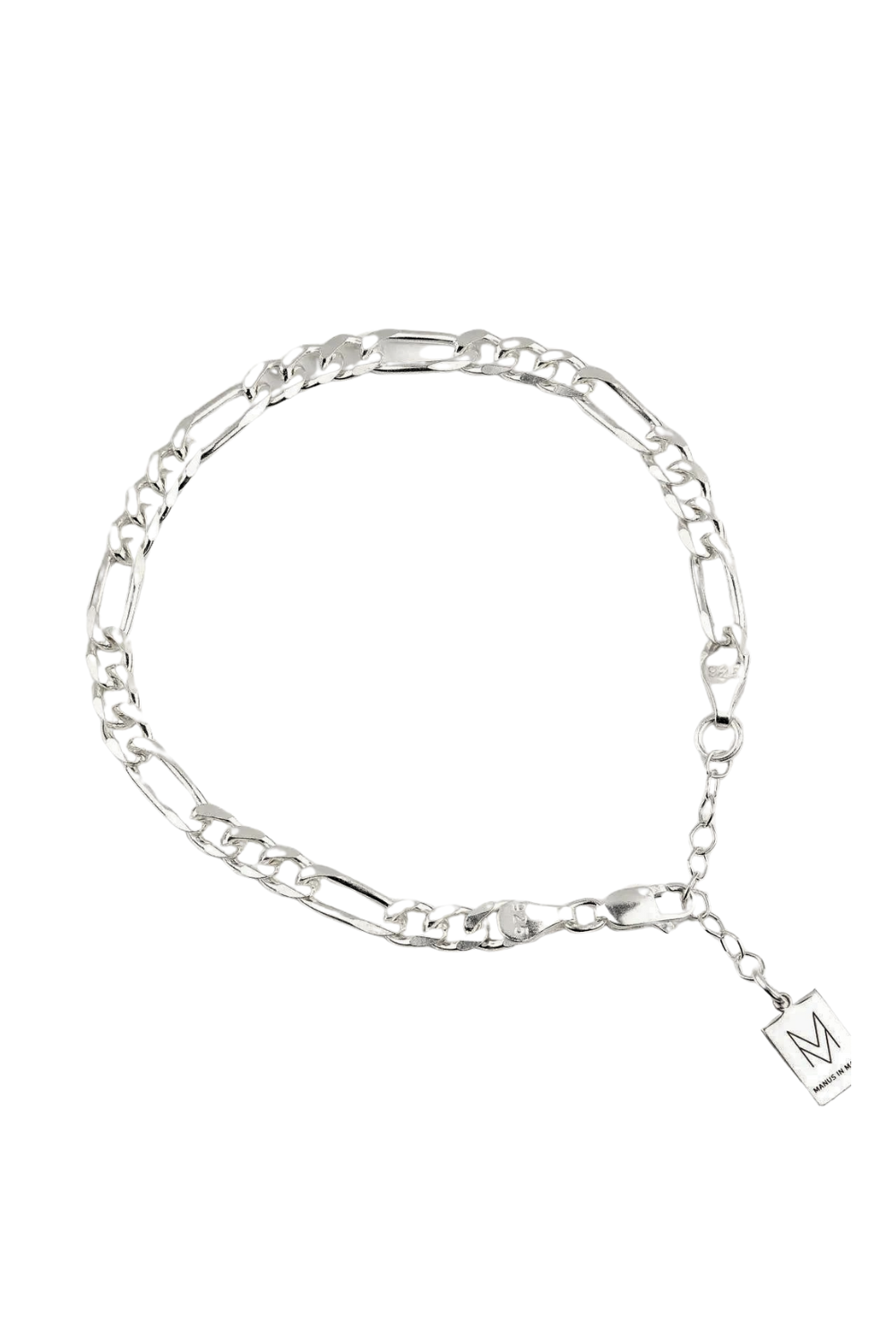 Manus In Mano-Amalfi Silver İtalyan Zincir Gümüş Bilezik-Bileklik-3-Milagron.com