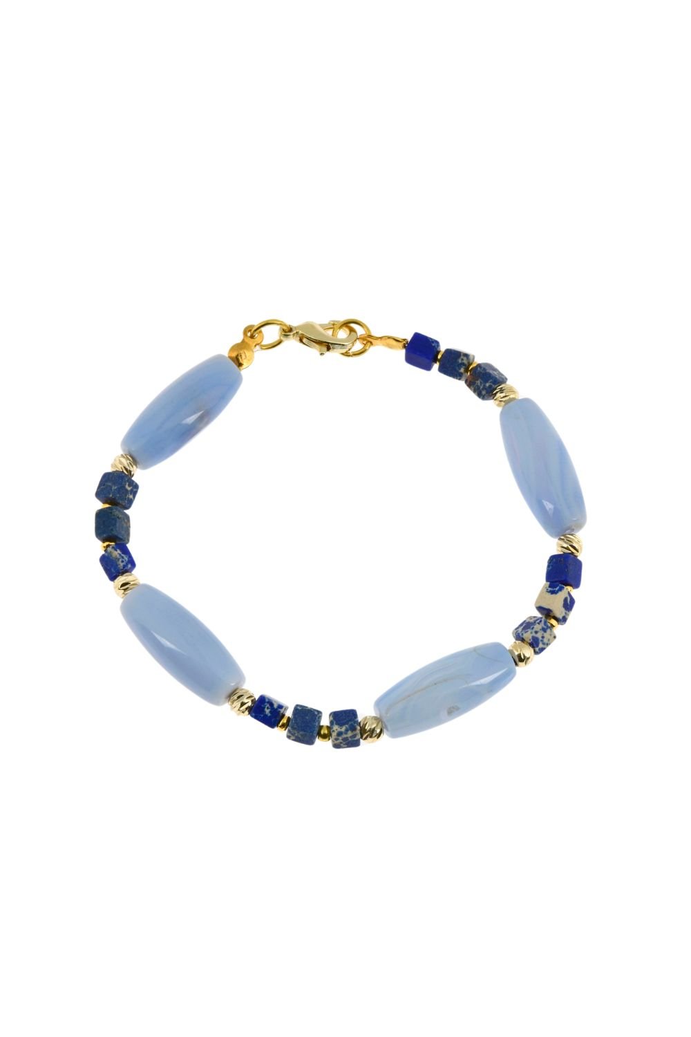 Manus In Mano-Icaria Doğal Taş Pirinç Bileklik-Bileklik-1-Milagron.com