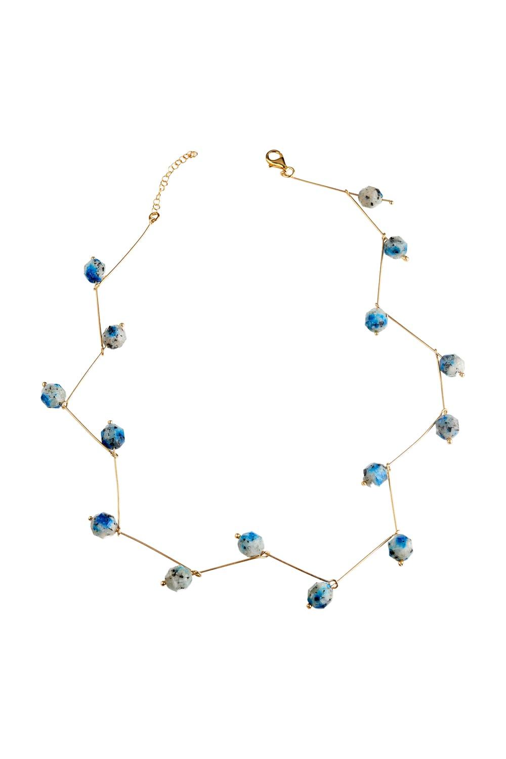 Manus In Mano-Lund Doğal Taş Gümüş Çengel Kolye-Kolye-1-Milagron.com