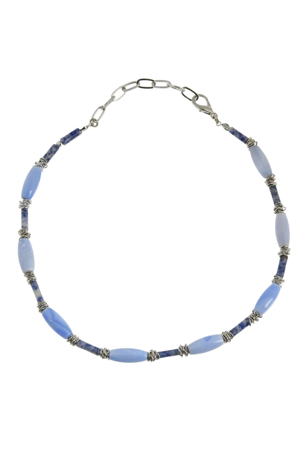 Manus In Mano-Mai Doğal Taş Çelik Kolye-Kolye-1-Milagron.com