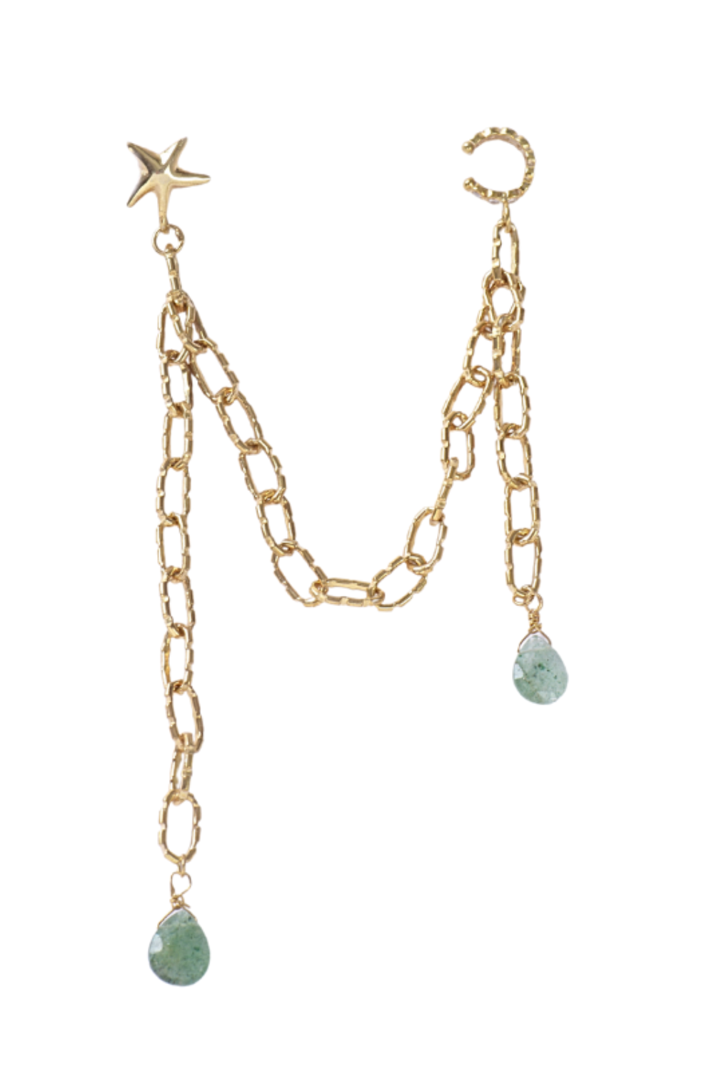 Manus In Mano-Vila Gümüş Earcuff Küpe-Küpe-1-Milagron.com