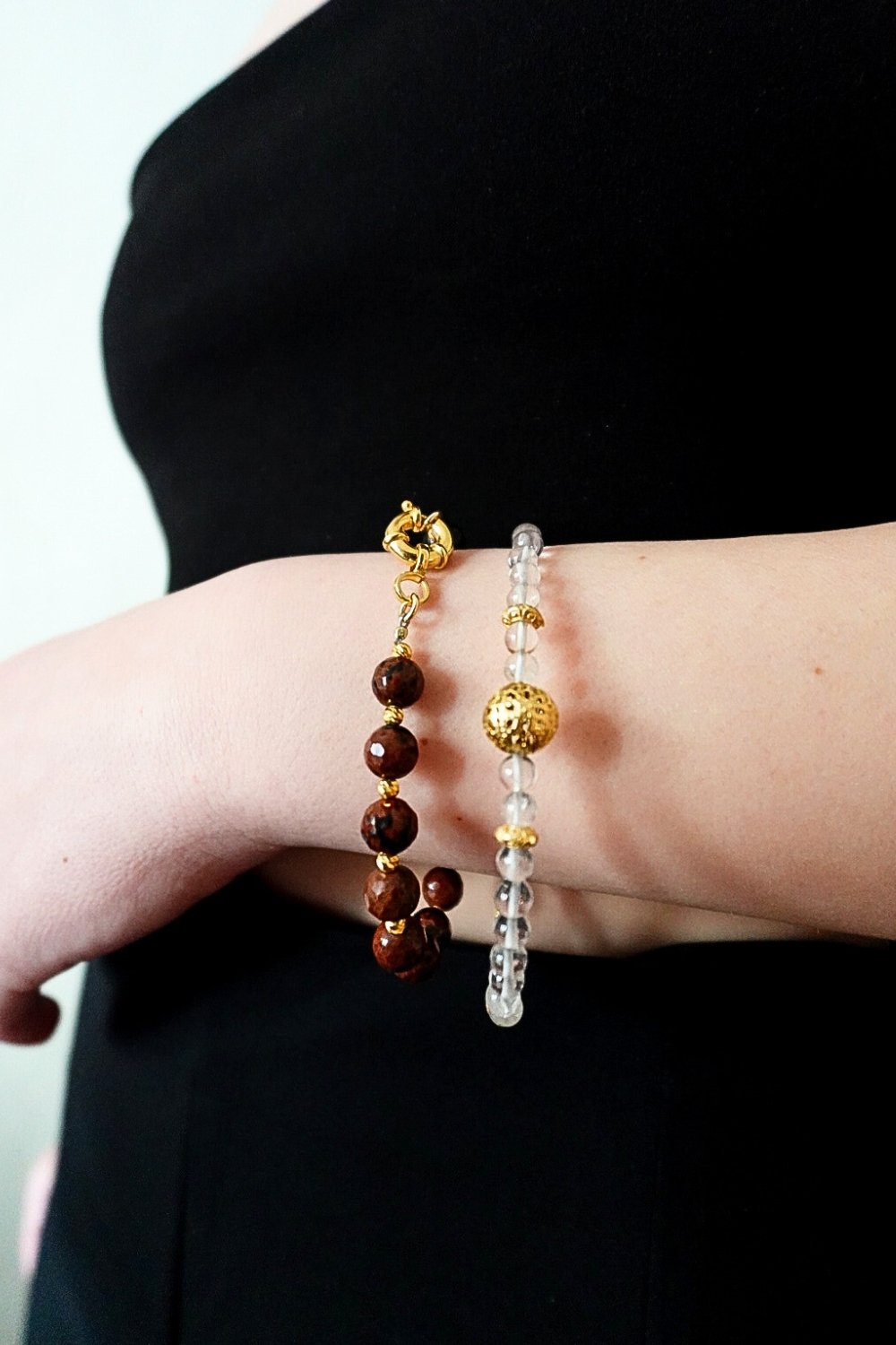 Manus In Mano-Zein Jasper Doğal Taş Gümüş Bileklik - Toprak Elementi-Bileklik-2-Milagron.com