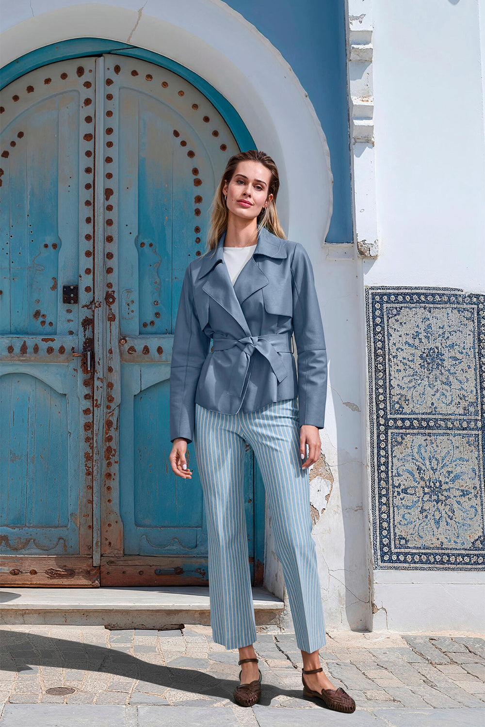 Clarice Bonded Deri Ceket - 4