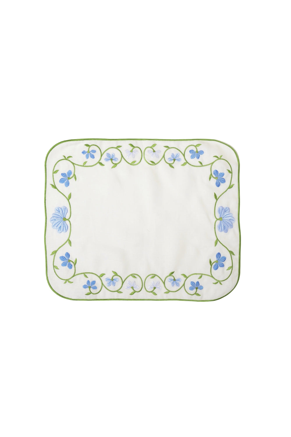 Sılvestre Amerikan Servis & Peçete Seti – Beyaz / Mavi - 3