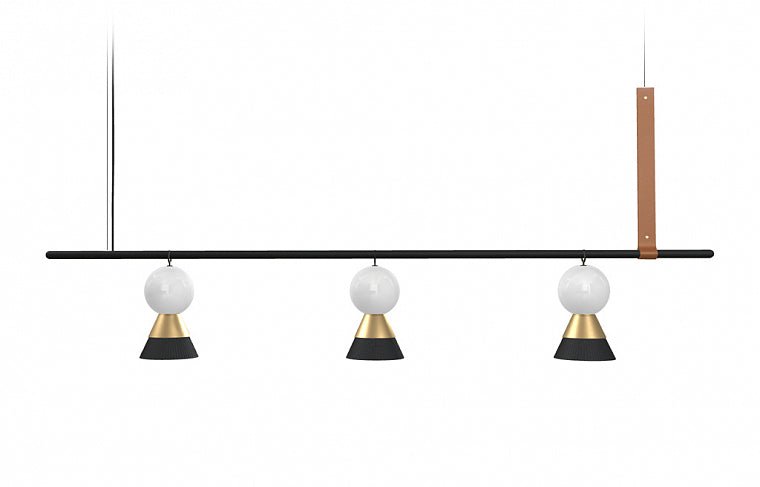 Bozu Sarkit 3L Mat Si̇yah Gold Ø160X14 H26 Cm Led 18W 3000K