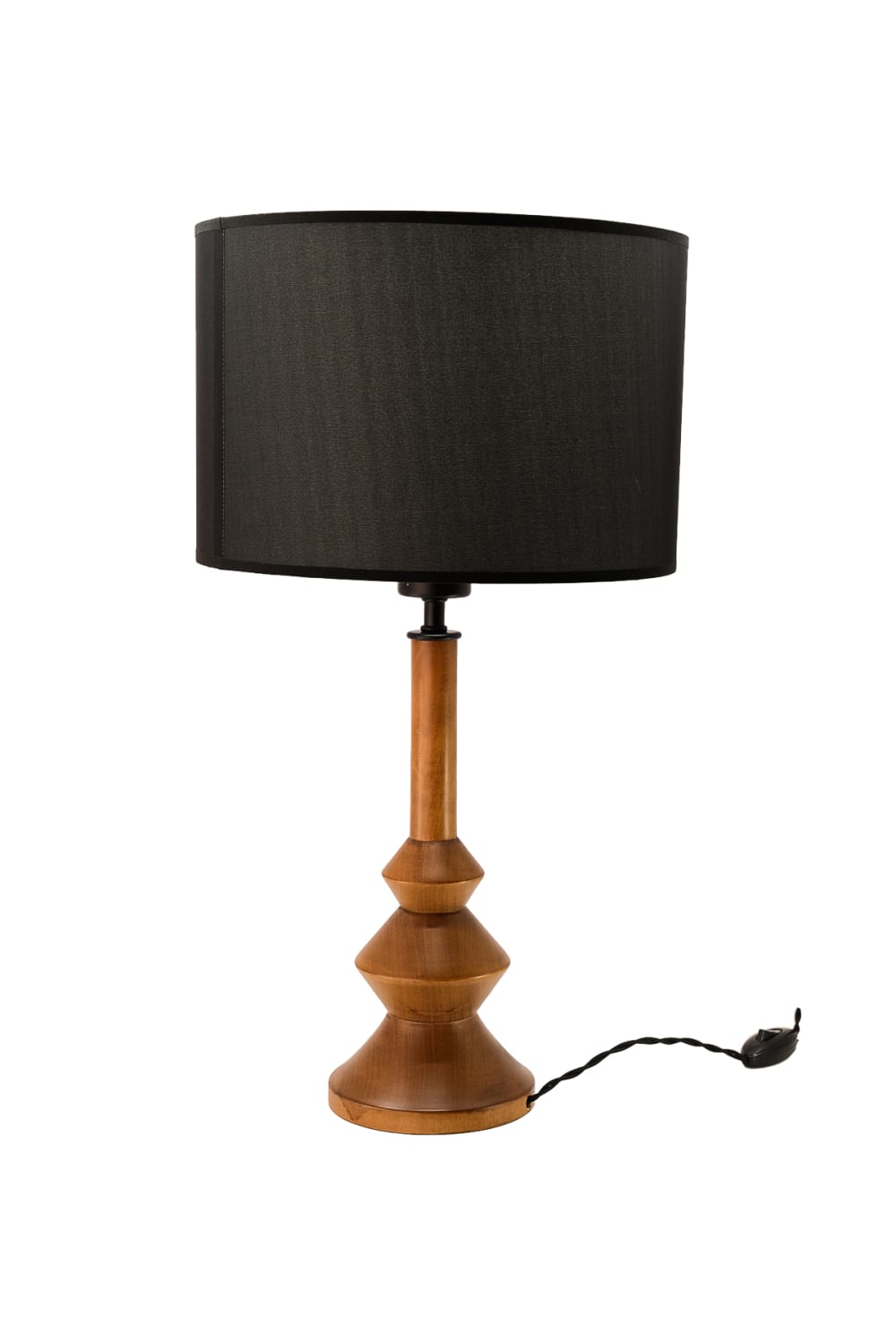 Massello Design-Elegante Ahşap Abajur Ceviz-Masa Lambası-1-Milagron.com