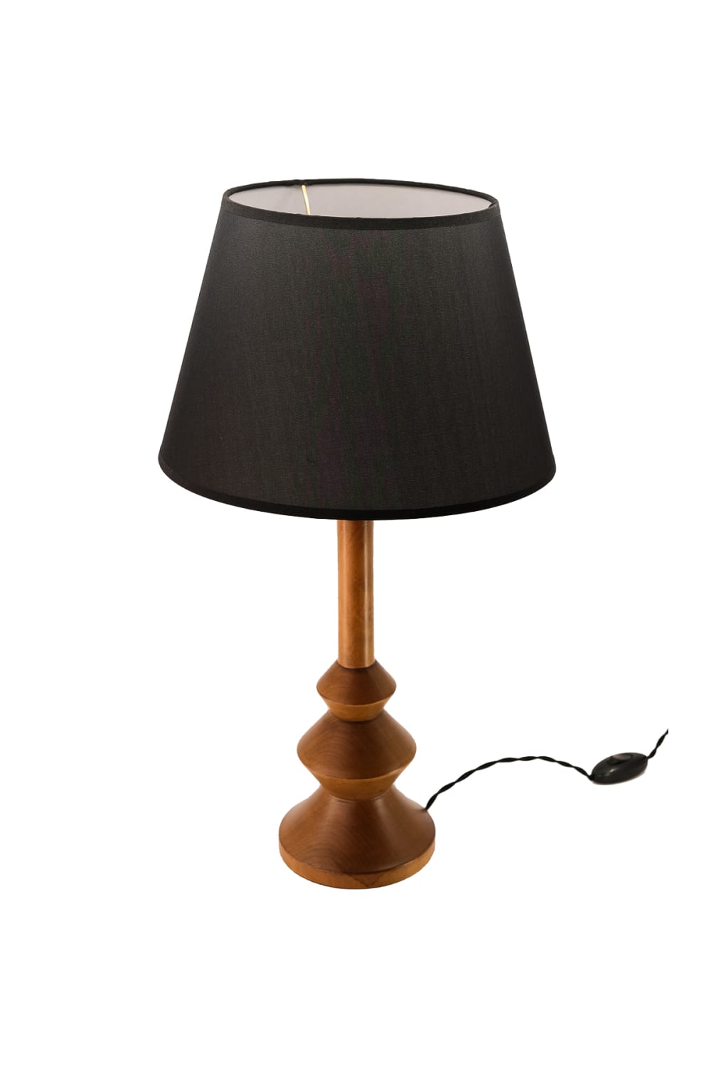 Massello Design-Elegante Ahşap Abajur Ceviz-Masa Lambası-2-Milagron.com