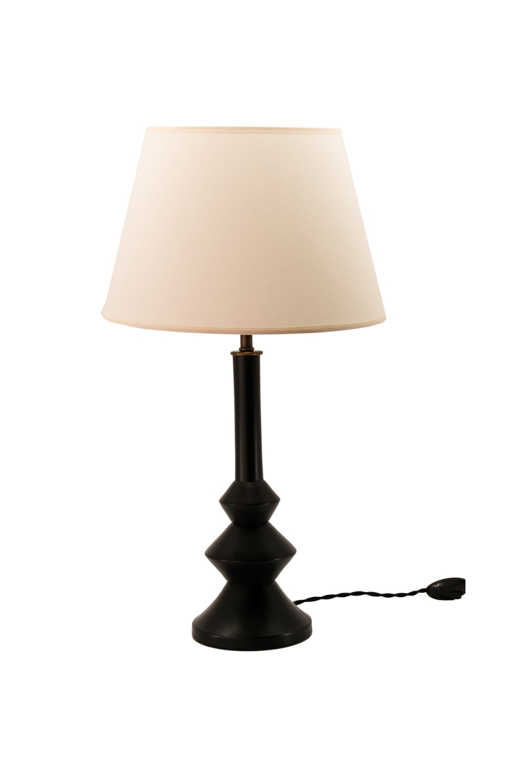 Massello Design-Elegante Ahşap Abajur Siyah-Masa Lambası-1-Milagron.com