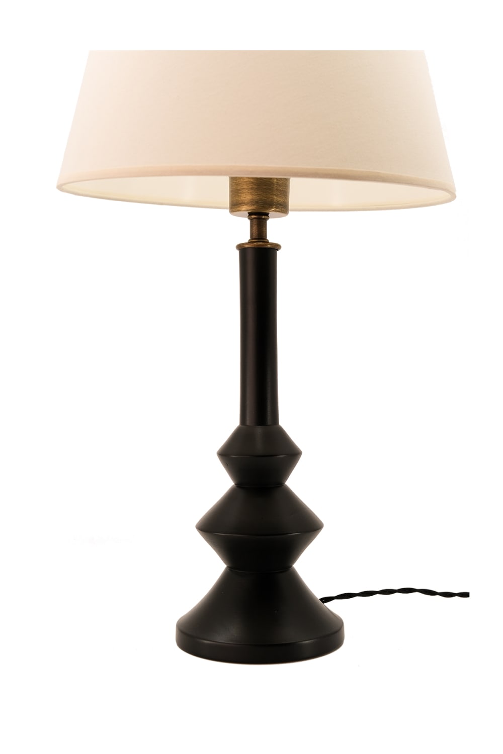 Massello Design-Elegante Ahşap Abajur Siyah-Masa Lambası-3-Milagron.com