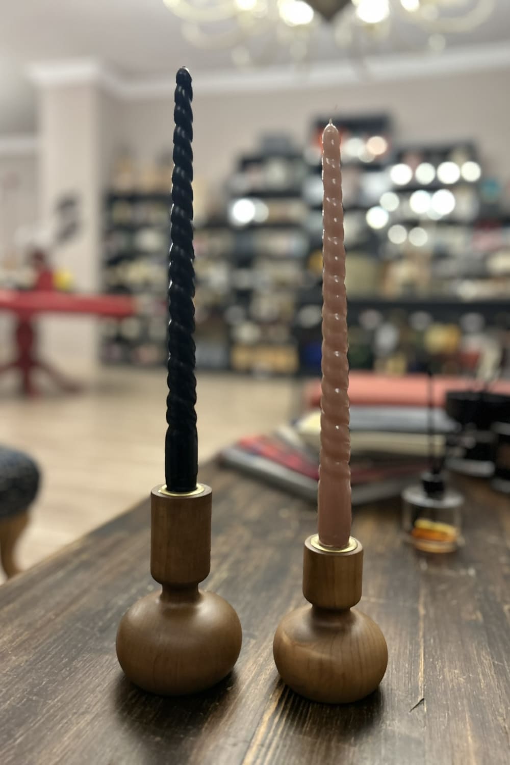 Massello Design-Gingillo 2'li Ahşap Şamdan & Mumluk-Mumluk & Şamdan-2-Milagron.com