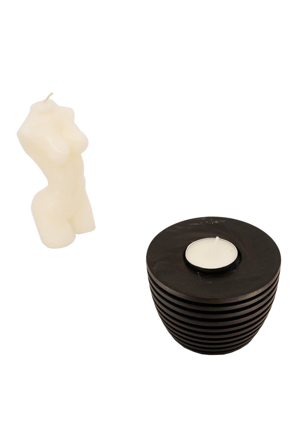 Massello Design-Miele 3'lü Ahşap Şamdan & T-light Mumluk-Mumluk & Şamdan-6-Milagron.com