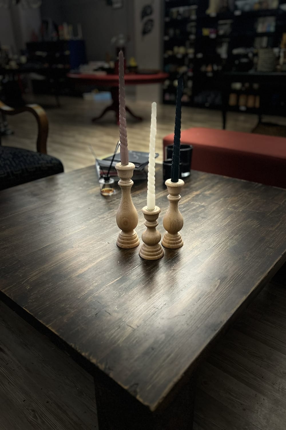 Massello Design-Tornio 3'lü Ahşap Şamdan & Mumluk-Mumluk & Şamdan-3-Milagron.com