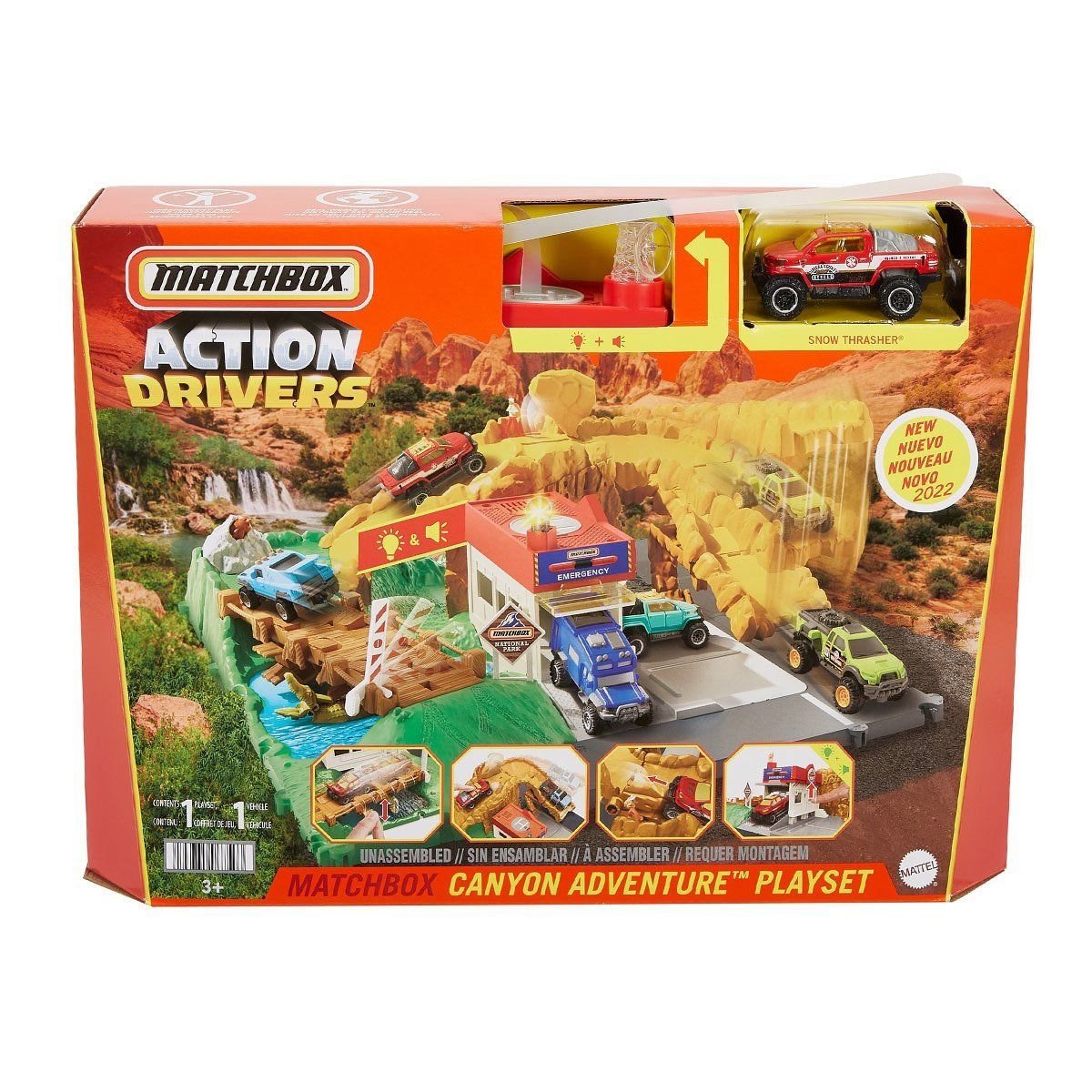 Matchbox-Matchbox Aksiyon Sürücüleri İtfaiye Kurtarma Ekibi Oyun Seti-Oyuncak-1-Milagron.com