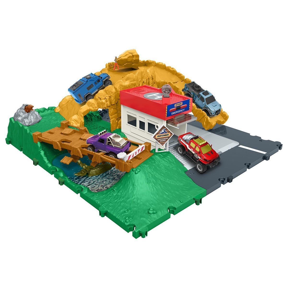 Matchbox-Matchbox Aksiyon Sürücüleri İtfaiye Kurtarma Ekibi Oyun Seti-Oyuncak-2-Milagron.com