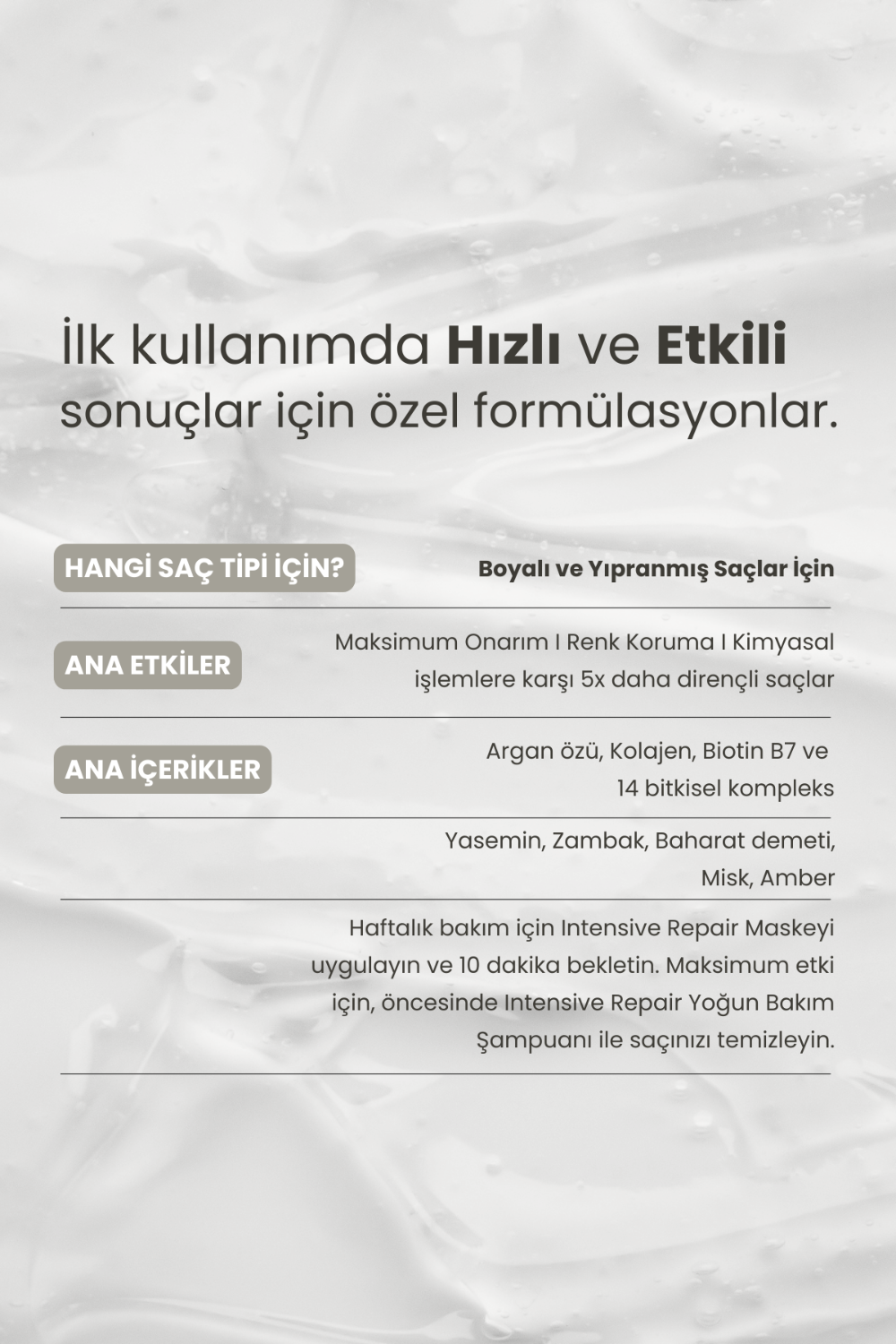 Matsu-Boyalı Ve Hasar Görmüş Saçlar İçin Yoğun Onarıcı Intensive Repair Saç Bakım Maskesi 350 ml-Saç Maskesi-5-Milagron.com