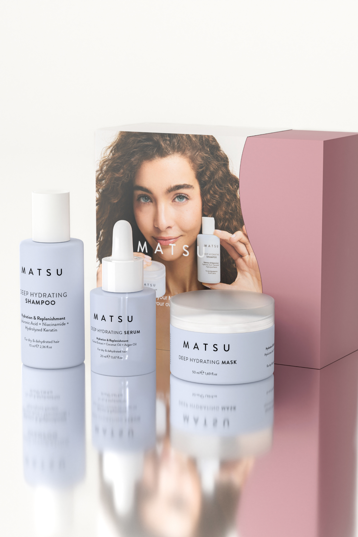 Deep Hydrating Tam Kapsamlı Nemlendirici Üçlü Mini Bakım Seti