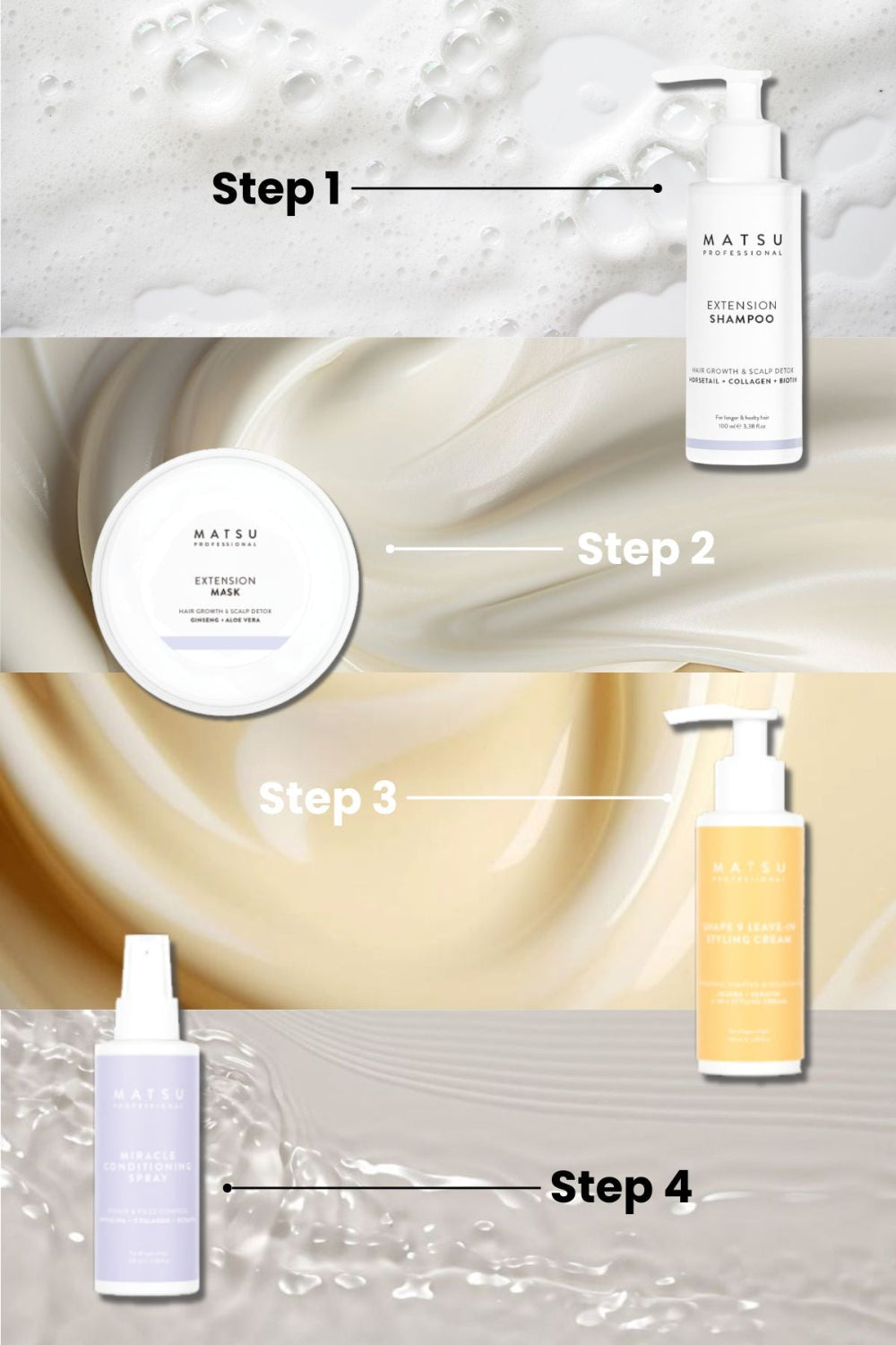 Matsu-Hair Growth Hızlı Saç Uzatma Seti-Saç Bakım Seti-3-Milagron.com