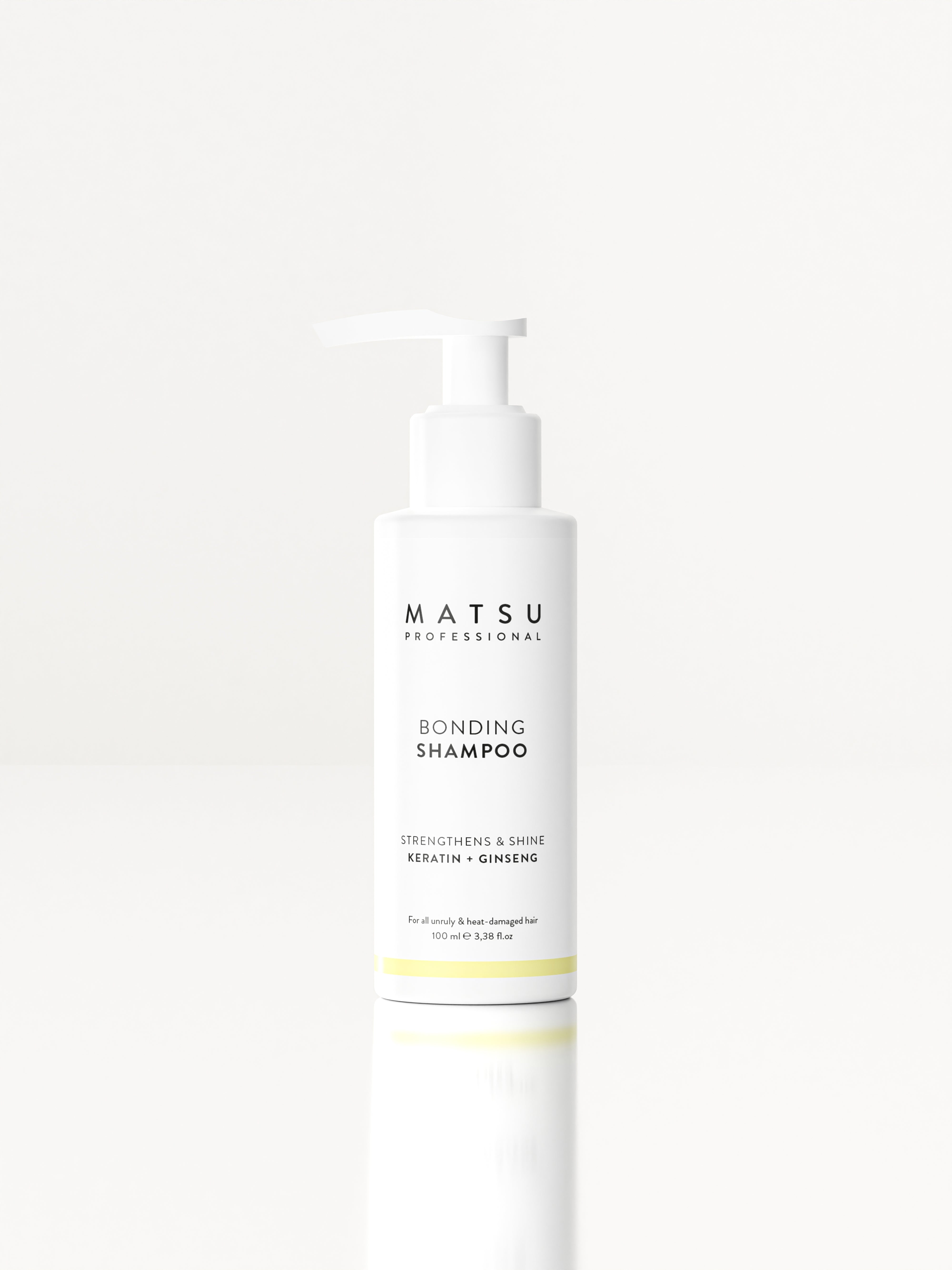 Matsu-Kabarıklık Karşıtı, Bağ Onarıcı, Güçlendirici Ve Pürüzsüzleştirici Bonding Saç Bakım Şampuanı 100 ml-Şampuan-1-Milagron.com