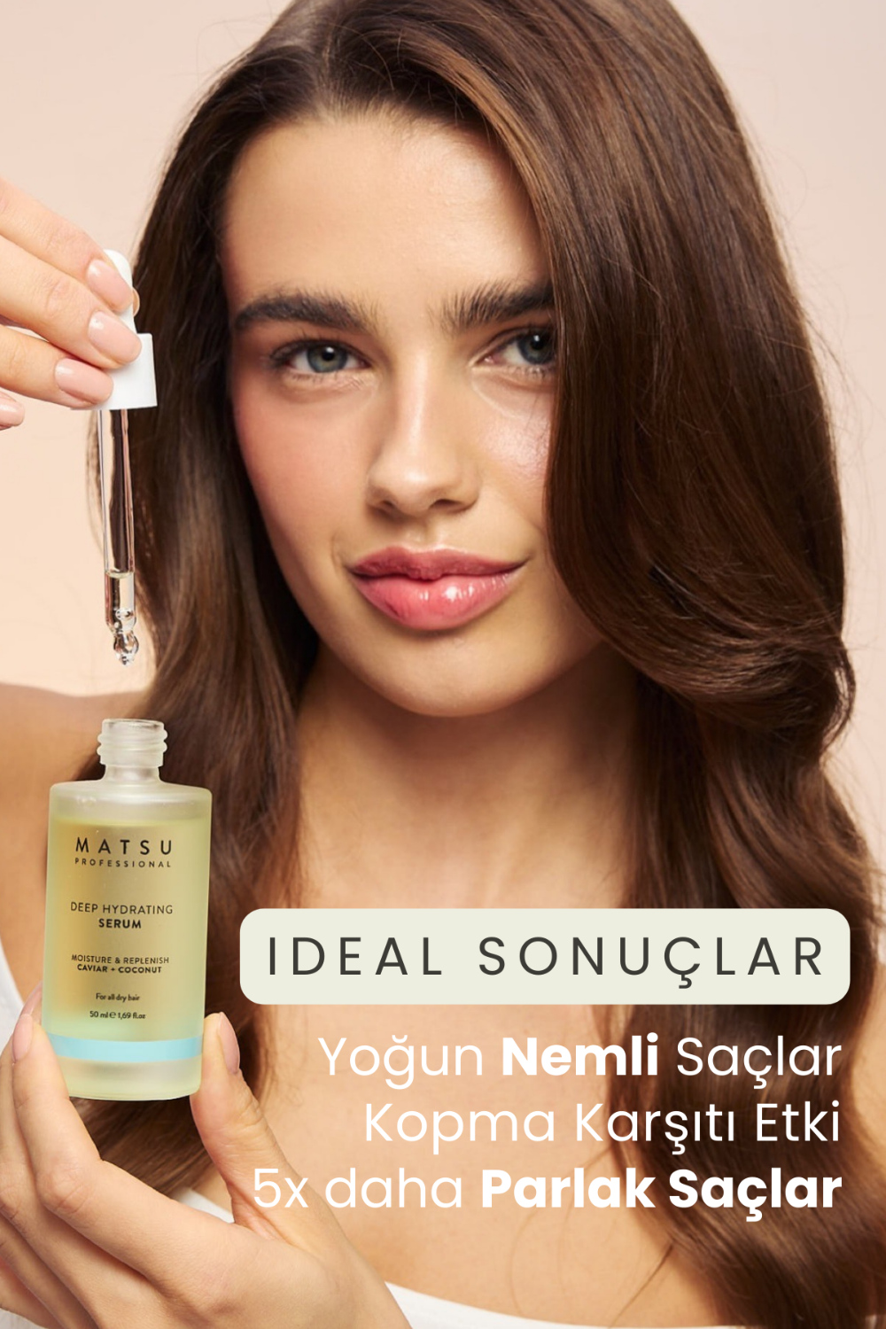 Matsu-Kuru Saçlar İçin Yoğun Nemlendirici Ve Kopma Karşıtı Deep Hydrating Saç Bakım Serumu 50 ml-Saç Serumu-2-Milagron.com