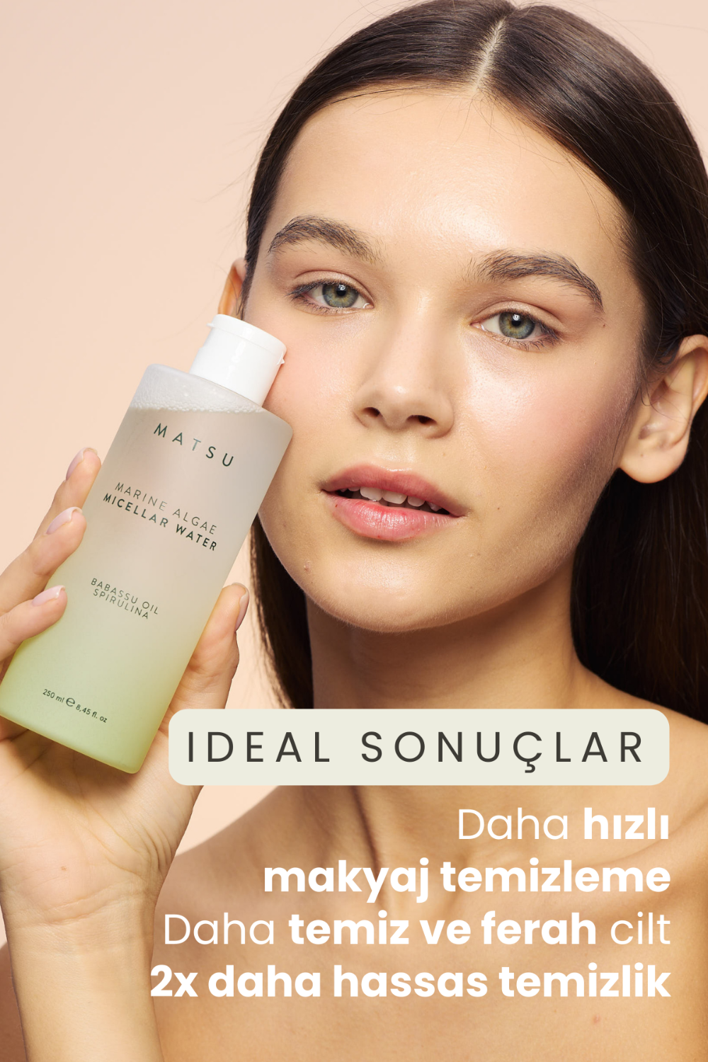 Matsu-Marine Algae Arındırıcı Micellar Yüz Temizleme Suyu 250 ml-Yüz Temizleyici-2-Milagron.com