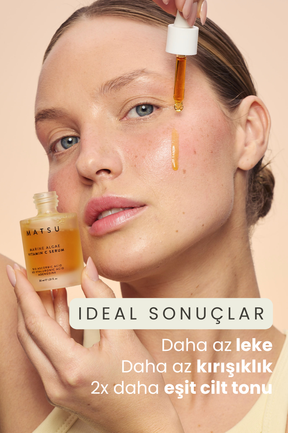 Matsu-Marine Algae Cilt Tonu Eşitleyici Ve Aydınlatıcı Vitamin C Serum 30 ml-Cilt Serumu-2-Milagron.com