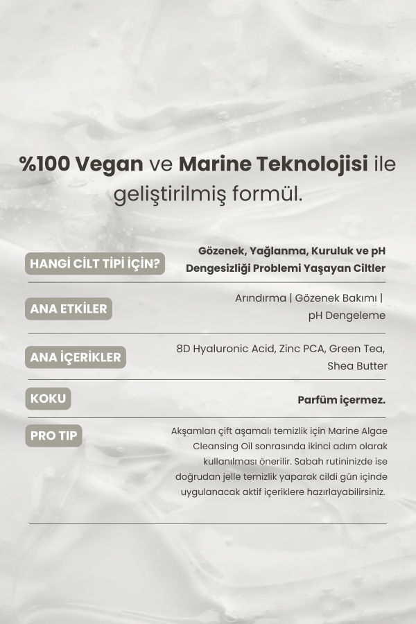 Marine Algae | Ph Dengeleyici Yüz Temizleyici Jel 200 Ml