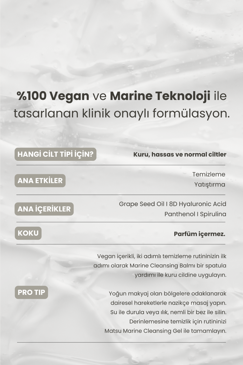 Matsu-Marine Algae Yatıştırıcı Yüz Temizleme Balmı 100 ml-Yüz Temizleyici-4-Milagron.com