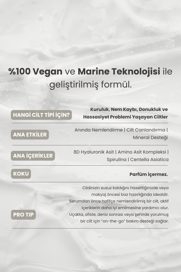 Marine Algae | Yoğun Nemlendirici Yüz Misti 100 Ml