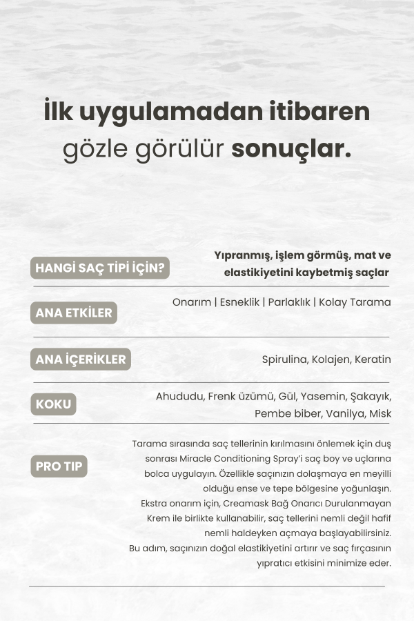 Matsu-Miracle | Biotinli Onarıcı Kolay Tarama Spreyi 200 Ml-Saç Spreyi-7-Milagron.com