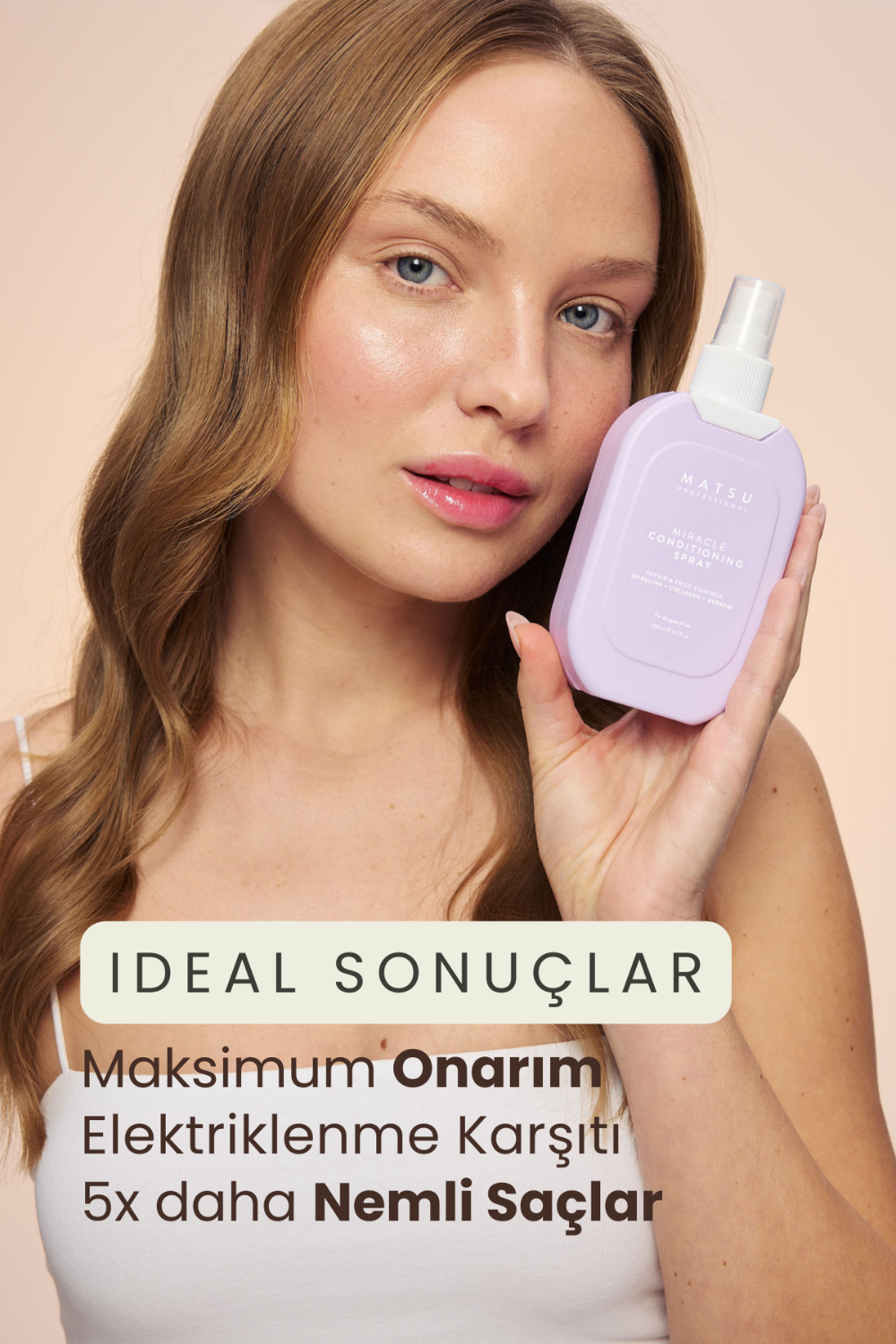 Matsu-Onarım Ve Kabarıklık Karşıtı Etkili Miracle Kolay Tarama Spreyi 200 ml-Saç Spreyi-2-Milagron.com