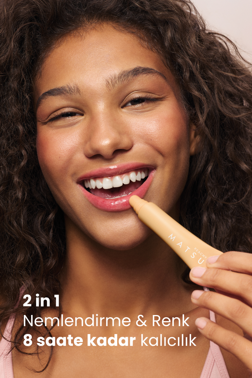 Matsu-Peachy 2in1 Nemlendirici Ve Renklendirici Dudak Balmı 15 ml-Lip Balm-3-Milagron.com