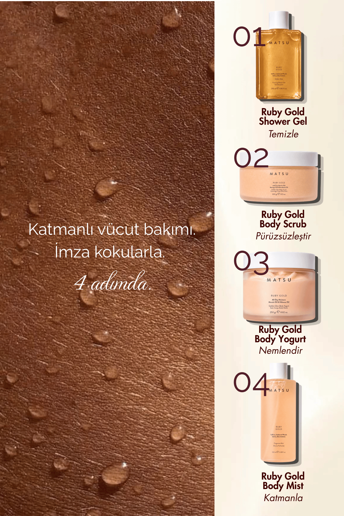 Ruby Gold Amberli Aromatik Duş Jeli