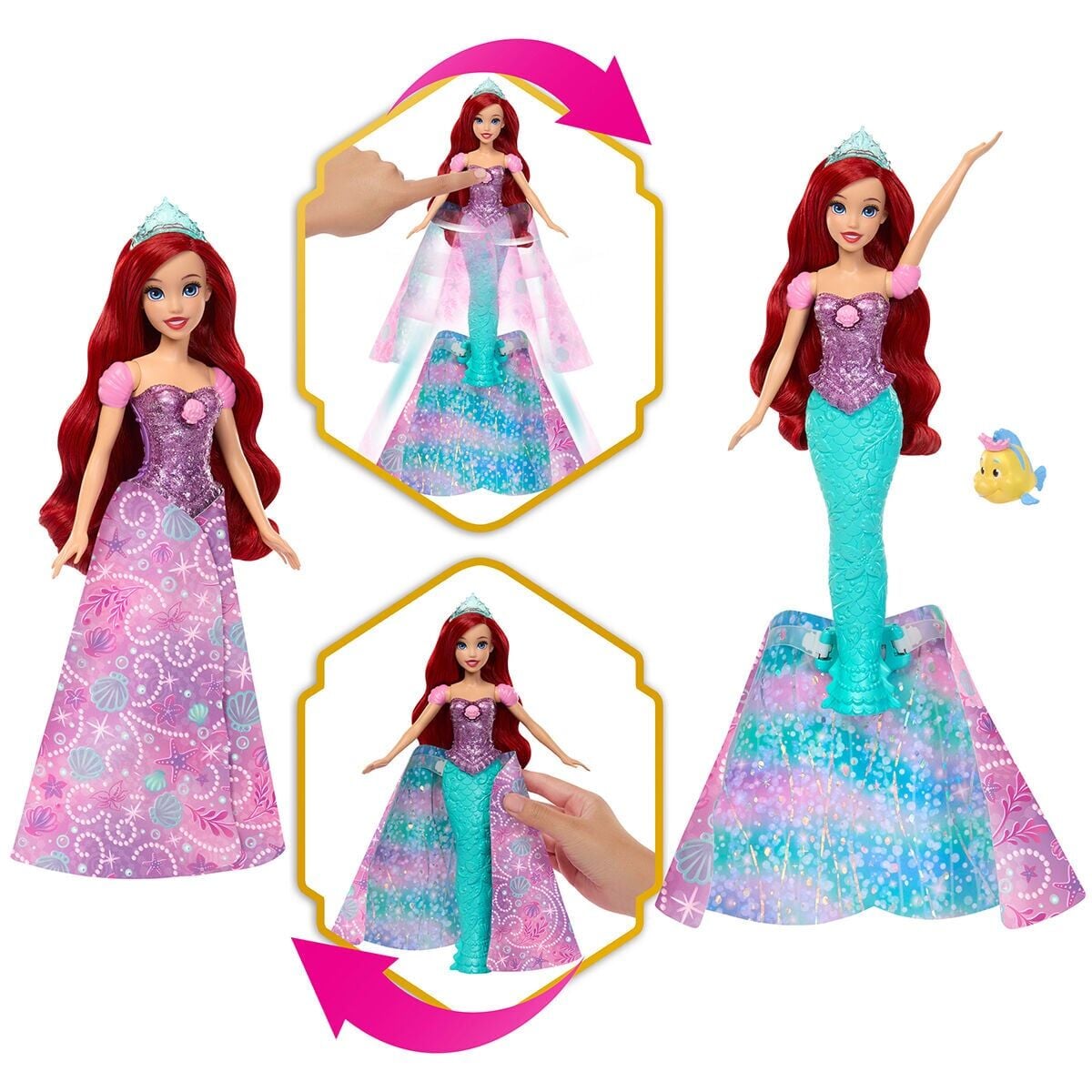 Jlk19 Disney Prenses Kıyafet Değişim Eğlencesi Ariel