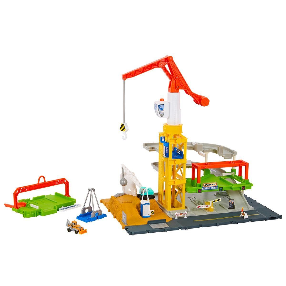 Mattel-Hpd63 Matchbox Aksiyon Sürücüleri Muhteşem İnşaat Alanı Oyun Seti-Oyuncak-2-Milagron.com