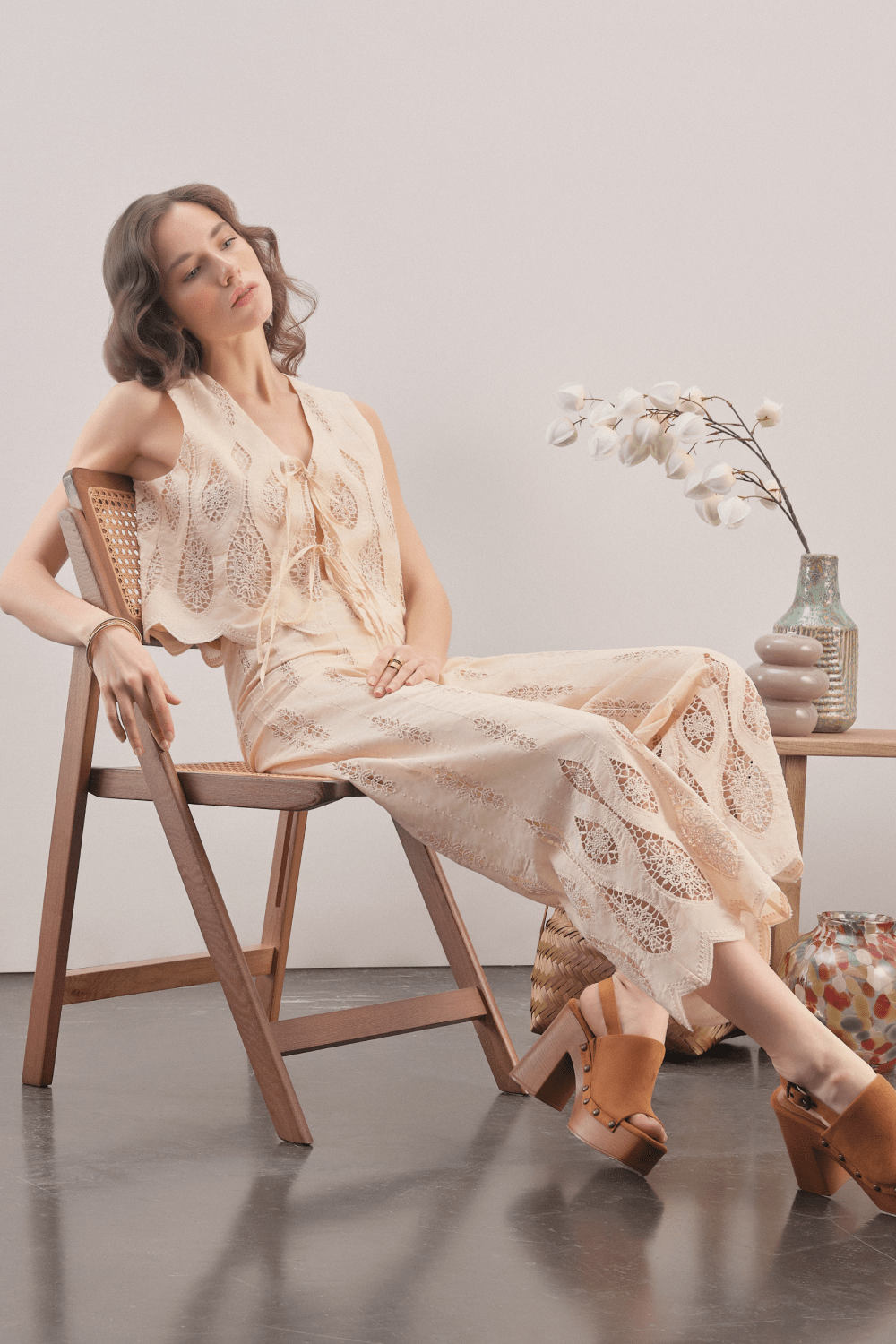 Mavlo-Boho Nakışlı Pantolon-Pantolon-2-Milagron.com