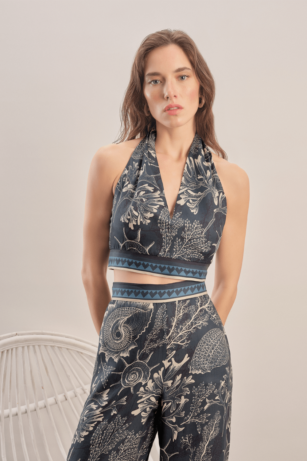 Mavlo-Marine Crop Top-Crop Top-1-Milagron.com